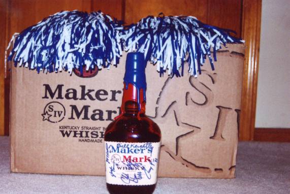 Maker's Mark 'Seahawks' Bourbon (Blue & Silver Wax, 2002